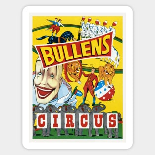 Bullens Circus Vintage Poster 1930s Sticker